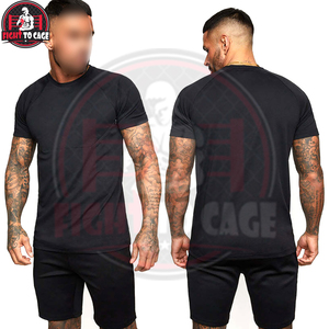 Ensemble de chemises d'été à manches courtes en tricot uni noir de haute qualité, design unique et doux, best-seller - Product Image 3