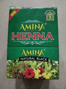Tinte de Cabello en Polvo Herbal Amina, Color Negro Natural / Marrón Natural / Borgoña, Sin Amoníaco, 320G - Product Image 3