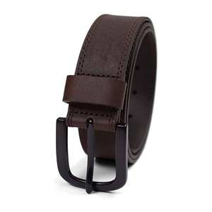 Ceinture en cuir de vache véritable de style vintage Oldtown, inspirée de la tradition héritée, avec boucle en alliage Ironhide Buckshot - Product Image 2