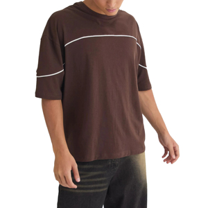 Camiseta de hombre de algodón 100% de alta calidad, ligera, transpirable, de corte holgado y estilo urbano, personalizada, nueva, al por mayor - Product Image 1
