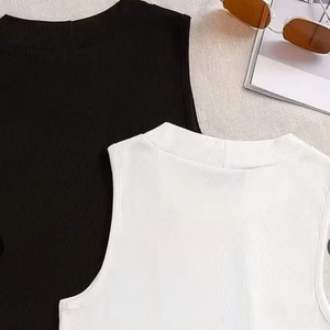 2026Wholesale Women Crop Top Teenager Wear Summer Styling Slim Fit Body Hugging Perfect For Casual Basic But High Quality - Product Image 1