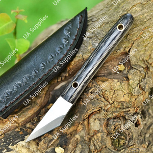 Couteau de poche utilitaire professionnel à lame fixe en acier inoxydable 12C27, manche G10 Micarta, tranchant comme un rasoir, pour le camping et l'EDC, avec étui - Product Image 5