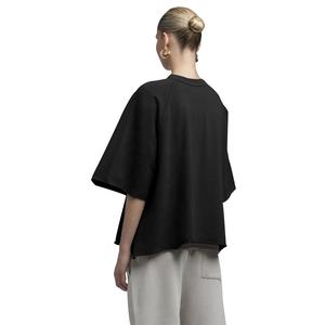 Women's Short Sleeve Cotton Jersey T-Shirt Casual Solid Color Regular Fit Knitted Plain Dyed <b>Top</b> - Product Image 2