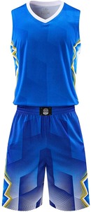 Maillots de basket sans manches en polyester respirant, uniformes d'équipe personnalisés, ensembles vierges pour adultes à séchage rapide - Product Image 3
