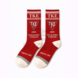 Calcetines Personalizados con Letras Griegas para Miembros de Fraternidades y Hermandades - Product Image 1