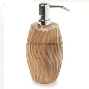 Accessoires de salle de bain en bois personnalisés fantastiques pour la décoration, distributeur de savon de luxe pour la maison ou l'hôtel - Product Image 1