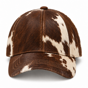 Casquettes en cuir de vachette à poils, best-sellers, avec livraison et expédition, produit le plus vendu, casquette en cuir de vachette à poils, usage décontracté - Product Image 1