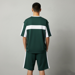 Conjunto clásico de verano para hombre, camisa informal con pantalones cortos cómodos, tela transpirable, ideal para vacaciones, viajes, actividades al aire libre y en oferta. - Product Image 2