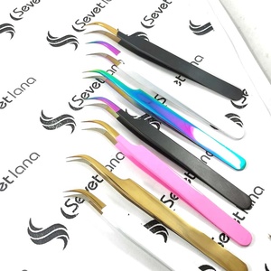 ชุดคีมต่อขนตาสแตนเลสสีทอง5ชิ้น - Product Image 4