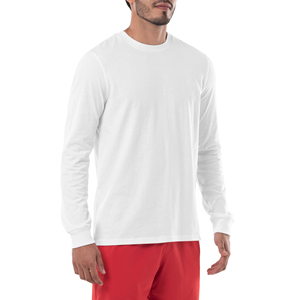 Camiseta de Pesca de Manga Larga para Hombre, Protección UV, Ropa de Caza, Cuello Redondo, 100% Poliéster, Transpirable - Product Image 1