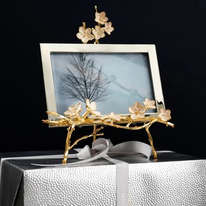 Cadre photo en laiton rectangulaire, support d'image vertical fait à la main, décoration moderne pour table - Product Image 5