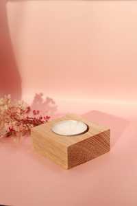 Natural Wood <b>Tea</b> <b>Light</b> Candle Holder for Table Decoration - Product Image 2
