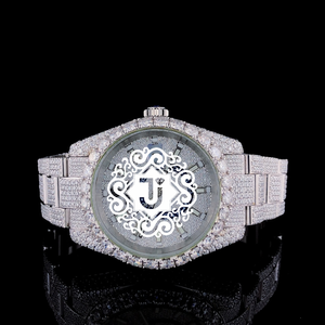 Wholesale Supply Fully Iced Out Rose Gold Moissnite <b>Watch</b> Luxury Hip Hop Bling <b>Diamond</b> Wristwatch Available for Export Price - Product Image 1
