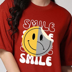 Camiseta Casual Estampada para Mujer, Nueva Temporada, Manga Corta, Diseño Gráfico, Prenda Ligera, Impresión Personalizada, Múltiples Tallas, Privado - Product Image 4