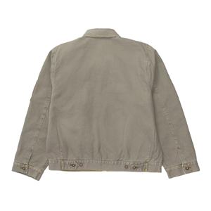 เสื้อแจ็กเก็ตผ้าซาตินสำหรับผู้ชายเสื้อทำงานแนวสตรีทเสื้อทำงานผ้าแคนวาสสำหรับใส่ทำงานมีซิปปกสองชั้น - Product Image 2