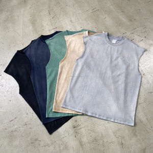 เสื้อกล้ามผู้ชายแขนกุดเสื้อยืดแขนกุดสำหรับออกกำลังกายเล่นยิมเสื้อกล้ามโลโก้ออกแบบได้ตามต้องการ - Product Image 5