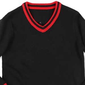 Cárdigan Rojo de Punto para Mujer, Marca D9 Sorority, Manga Larga, Cuello en V, Botones al Frente, Estilo Casual, Color Sólido, Corte Regular, para Todas las Temporadas - Product Image 2
