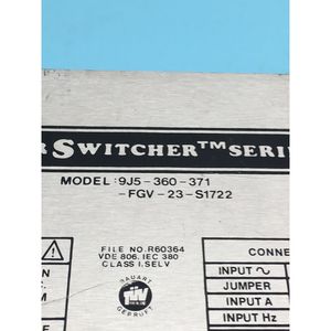 Powertec 9J5-360-371-FGV-23-S1722 Super Switcher - Équipement et pièces semi-conductrices de renommée mondiale et de confiance - Product Image 6