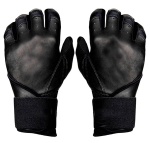 Customized Professional Leather Baseball Batting Gloves Men Right/Left-Handed XL/XXL <b>Hook</b> Loop Closure Eco-Friendly Plain Design - Product Image 2