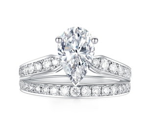 Bague de fiançailles, de mariage et d'anniversaire Zenith Glow Diamond Edge Astral Crown Elara Shine avec diamant cultivé en laboratoire - Product Image 3