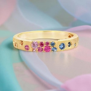 สายคาดครึ่งลายหินสีสวยงามพร้อมชุดฟลัชประดับเพชร CZ สำหรับงานแต่งงานจำลองทำจากผ้าซาตินสายคาดสไตล์ซิการ์ - Product Image 2