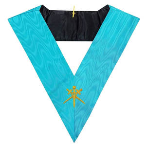 Top Quality <b>Masonic</b> Regalia Collar of French Rite Custom Made <b>Masonic</b> Regalia Collars for Sale - Product Image 4