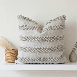 Housse de coussin texturée style bohème, coussin décoratif à rayures superposées, coussin géométrique décoratif pour canapé et chambre - Product Image 6