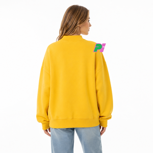 เสื้อสเวตเชิ้ตคอเต่าลายปักแผนที่รัฐจอร์เจีย สีดำ สำหรับผู้หญิง ทรงโอเวอร์ไซส์ เหมาะสำหรับใส่ในฤดูใบไม้ร่วง - Product Image 3