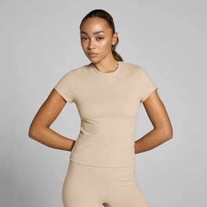 Hauts d'entraînement de yoga légers et sans couture pour femmes T-shirts de course athlétiques à manches courtes Chemises de yoga respirantes - Product Image 1