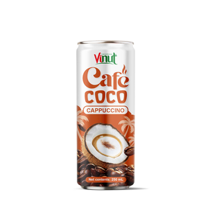 Boisson au café à la noix de coco en canette aluminium 325ml, sans OGM, sans produits laitiers, VINUT, marque privée, OEM, ODM, importateur, fournisseur, 10 Brix - Product Image 1