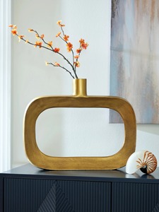 Jarrón Alto de Cerámica Mate para Piso, Estilo Japandi, Color Marrón con Textura Acanalada - Product Image 2