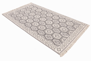 Eco-Friendly Waterproof Cotton High Pile Modern Abstract Rug PET Friendly Anti-Slip Backing <b>Machine</b> Washable - Product Image 5