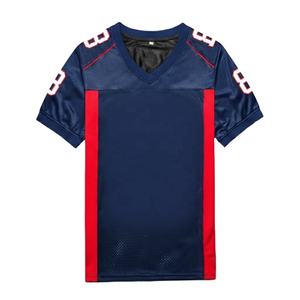 Jersey de Práctica de Fútbol Americano Unisex Personalizado de Alta Calidad, Transpirable, Talla Grande, Manga Corta - Product Image 3
