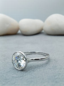 Anillo de Compromiso Clásico D'VINS JEWELS con Diamante Cultivado en Laboratorio de 2.0 CT, Oro Sólido de 18K, Chapado en Oro, Diamante VVS Blanco, Anillo de Boda - Product Image 2