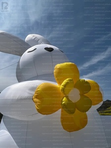 Conejo inflable gigante con luces LED, modelo de conejo de Pascua inflable para decoración de eventos/festivales/promoción de parques/fiestas/días festivos - Product Image 6