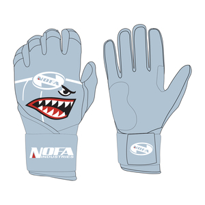 Guantes de Béisbol Personalizados Antideslizantes, Acolchados, de Cuero, con Cierre de Hebilla, Negros/Blancos, Tallas para Adultos S-XXL - Product Image 1
