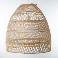 Abat-jour en rotin personnalisable Fournisseur de gros en vrac Luminaire en rotin tissé durable pour projets d'extérieur