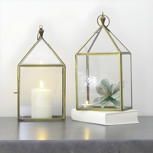 Lanterne Géométrique en Métal – Fournisseur en Gros – Porte-Bougie pour Décoration Maison, Hôtel, Restaurant (MOQ) - Product Image 2