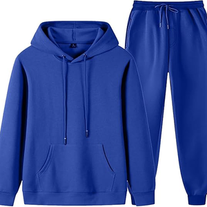 Conjunto Deportivo de 2 Piezas con Sudadera con Capucha y Pantalones Deportivos, Estampado Unisex, Transpirable, Talla XL para Hombre y Mujer, Diseño Sólido, Invierno - Product Image 4