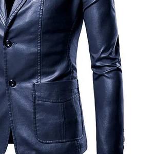 Nouvelle veste en cuir pour homme, tendance, tissu durable, légère, très vendue, prix avantageux. - Product Image 4