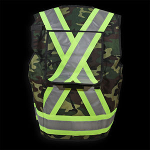 Chaleco de Seguridad Reflectante de Alta Visibilidad ANSI Clase 1 EN ISO 20471 Clase 2 con Logotipo Personalizado, Múltiples Bolsillos, Poliéster Resistente - Product Image 6