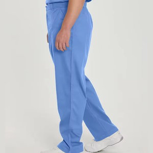 New Design Canvas Scrubs Straight Leg Pants Quick Dry Breathable Wholesale Pure Color <b>Set</b> <b>Doctor</b> Nurse Operating Room Uniform - Product Image 3