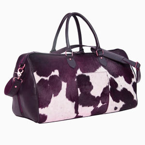 Sac de voyage en cuir de vachette véritable 100% cuir, sac de sport de luxe, léger, imperméable, sac de voyage en cuir portable - Product Image 2