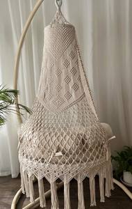 Silla Colgante de Macramé Hecha a Mano, Silla Colgante Estilo Boho para Sala de Estar, Dormitorio e Interiores de Hogar Elegantes - Product Image 4