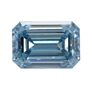 Nieuw Levendig Blauw Lab Gegroeid Diamant 0.1ct Tot 10ct Vigi Gia Gecertificeerd Smaragd Gesneden Fancy Shape Hpht Losse Diamanten Aangepaste Volgorde