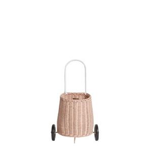 Muñeca de mimbre hecha a mano para habitación de niños, carrito de mimbre de alta calidad, equipaje para canasta de juguete - Product Image 1