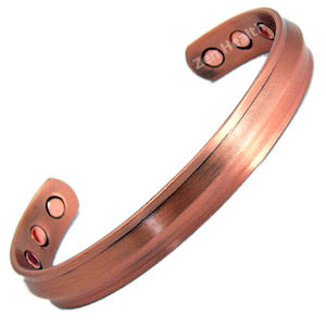Brazalete de Cobre Puro con Patrón de Nudo Celta, Cierre Magnético, Joyería Redonda Kada para Hombres y Mujeres, Joyería de Moda - Product Image 4