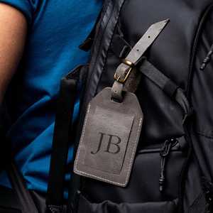 ป้ายติดกระเป๋าหนังแท้สุดหรู ป้ายชื่อกระเป๋าแบบกำหนดเอง ป้ายป้องกันข้อมูลส่วนตัว ป้ายชื่อกระเป๋าเดินทาง ของขวัญจำนวนมาก LMP-0274 - Product Image 4