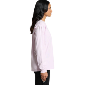 Women <b>Plain</b> <b>Long</b> <b>Sleeve</b> Crew Neck T Shirt Relaxed Regular Fit Daily Cotton Jersey <b>Top</b> Custom OEM Wholesale Clothing Manufacturer - Product Image 3