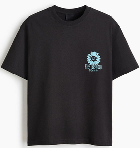 Camiseta de Algodón Estampada para Hombre, Estilo Casual, Cuello Redondo, Manga Corta, Transpirable, Corte Regular, para Uso Diario, OEM ODM - Product Image 1
